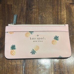 Kate Spade Pink Pineapple Zip Pouch